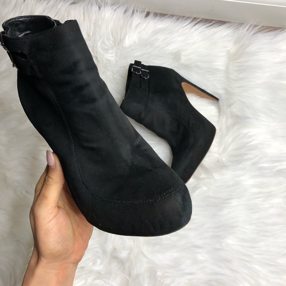 Sam Edelman - Black “Kit” Suede Booties - Picture 4 of 8